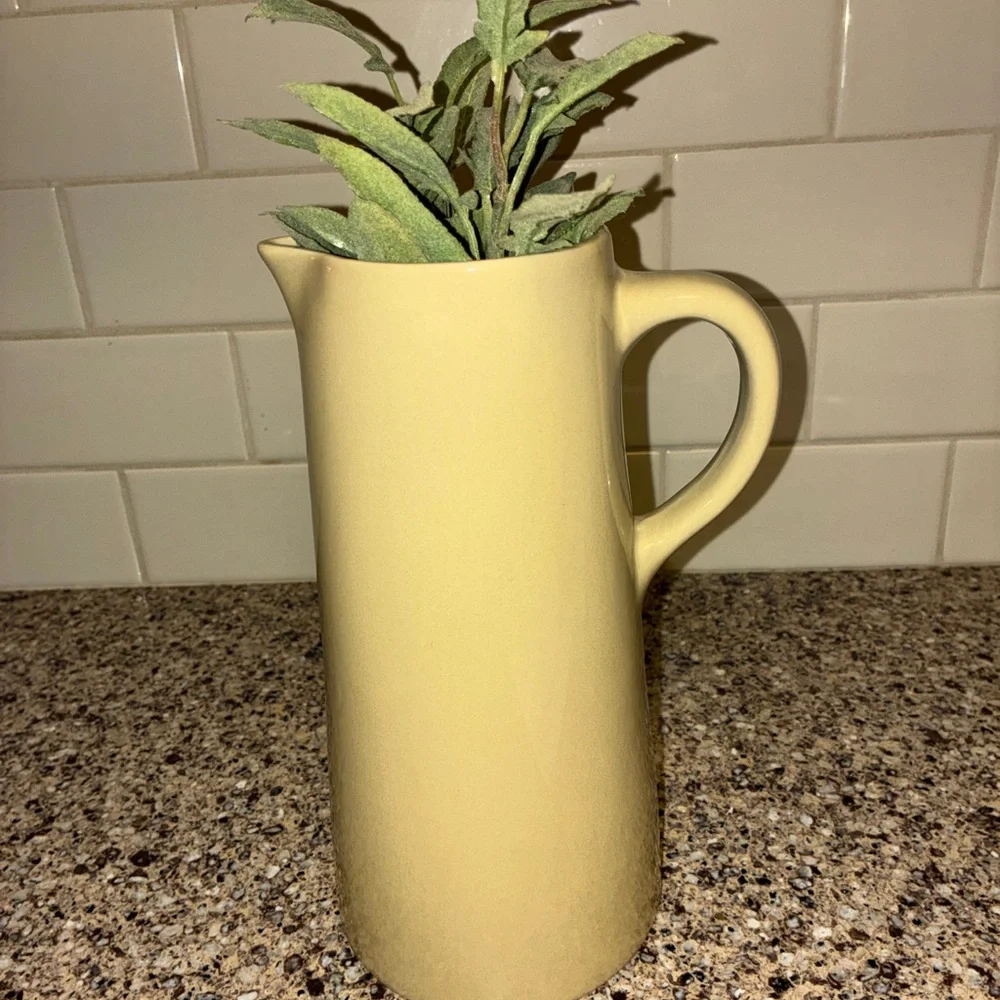 PotteryBarn Studio Ceramic‎ Pitcher Barbara Eiger Tan